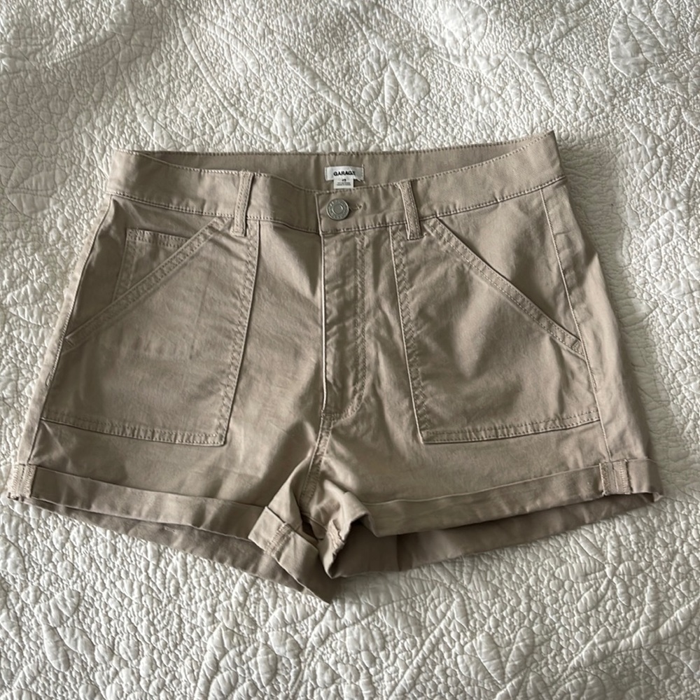 GARAGE Khaki Cargo Shorts - Picture 6 of 15